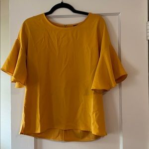 Ann Taylor Factory Ruffled sleeved top